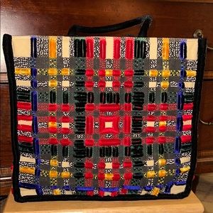 Zara Colorful Geometric Tote Bag